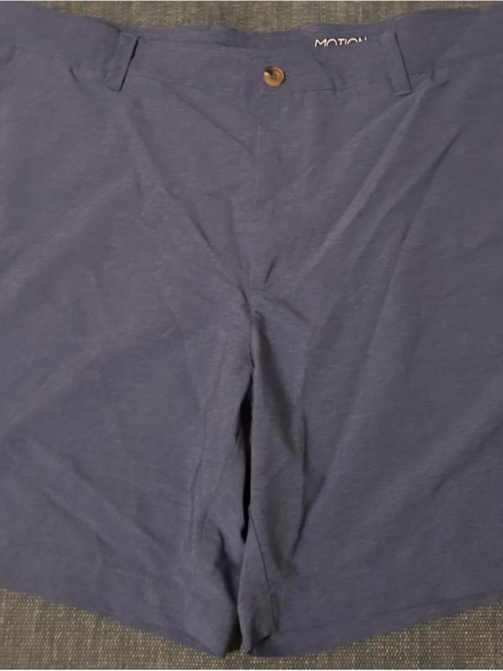crown & ivy Men's Indigo Flat-Front Performance Shorts